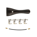 Maxbell Violin Tailpiece Replacement with Tailpiece Wire Ebony Wood Violin Tailpiece