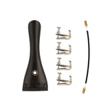 Maxbell Violin Tailpiece Replacement with Tailpiece Wire Ebony Wood Violin Tailpiece