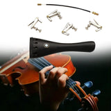 Maxbell Violin Tailpiece Replacement with Tailpiece Wire Ebony Wood Violin Tailpiece