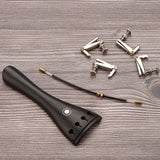Maxbell Violin Tailpiece Replacement with Tailpiece Wire Ebony Wood Violin Tailpiece