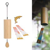 Maxbell Bamboo Wind Chimes Simple Chords Wind Chimes for Sound Outdoor Garden