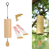 Maxbell Bamboo Wind Chimes Simple Chords Wind Chimes for Sound Outdoor Garden