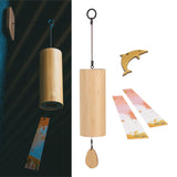Maxbell Bamboo Wind Chimes Simple Chords Wind Chimes for Sound Outdoor Garden