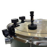 Maxbell Snare Drum Muffl Tones Control Drum Damper Mute Silence for Snare Drum Black