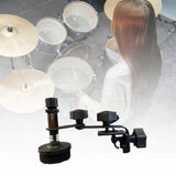 Maxbell Snare Drum Muffl Tones Control Drum Damper Mute Silence for Snare Drum Black