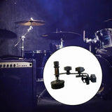 Maxbell Snare Drum Muffl Tones Control Drum Damper Mute Silence for Snare Drum Black