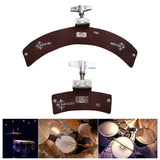 Maxbell Drum Dampeners Pad Drum Damper Mute for Percussion Instrument Bass Drum Kits brown