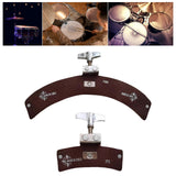 Maxbell Drum Dampeners Pad Drum Damper Mute for Percussion Instrument Bass Drum Kits brown