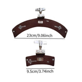 Maxbell Drum Dampeners Pad Drum Damper Mute for Percussion Instrument Bass Drum Kits brown