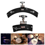 Maxbell Drum Dampeners Pad Drum Damper Mute for Percussion Instrument Bass Drum Kits black