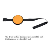 Maxbell Practice Drum Pad Accessories Practice Gaiters for Snare Jazz Drums Beginner orange
