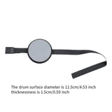 Maxbell Practice Drum Pad Accessories Practice Gaiters for Snare Jazz Drums Beginner grey