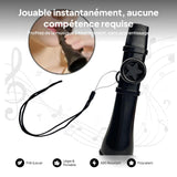 Maxbell 4xKazoo Party Favors Portable Professional Lightweight Color Kazoo Guitar Kids Black