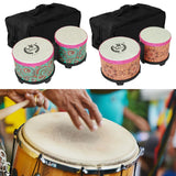 Bongo Drum Fine Motor Dancing Hand Drum for Children Beginners Birthday Gift blue