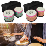 Bongo Drum Fine Motor Dancing Hand Drum for Children Beginners Birthday Gift blue