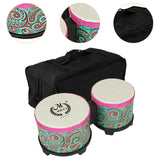 Bongo Drum Fine Motor Dancing Hand Drum for Children Beginners Birthday Gift blue