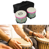 Bongo Drum Fine Motor Dancing Hand Drum for Children Beginners Birthday Gift blue