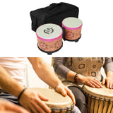 Bongo Drum Fine Motor Dancing Hand Drum for Children Beginners Birthday Gift orange