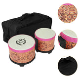 Bongo Drum Fine Motor Dancing Hand Drum for Children Beginners Birthday Gift orange