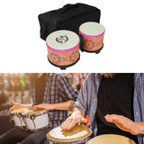 Bongo Drum Fine Motor Dancing Hand Drum for Children Beginners Birthday Gift orange