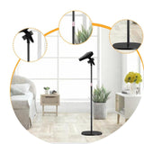 Floor Hair Dryer Stand Heavy Weighted Base Mic Stand for Home Salon Bathroom