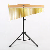 Wind Chimes Percussion Classic Single Row for Practice Performance Classroom 36 Note Black Rack