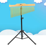 Wind Chimes Percussion Classic Single Row for Practice Performance Classroom 36 Note Black Rack