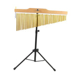 Wind Chimes Percussion Classic Single Row for Practice Performance Classroom 36 Note Black Rack