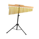 Wind Chimes Percussion Classic Single Row for Practice Performance Classroom 36 Note Black Rack