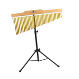 Wind Chimes Percussion Classic Single Row for Practice Performance Classroom 36 Note Black Rack