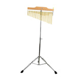Wind Chimes Percussion Classic Single Row for Practice Performance Classroom 25 Note Argent Rack