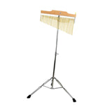 Wind Chimes Percussion Classic Single Row for Practice Performance Classroom 25 Note Argent Rack