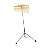 Wind Chimes Percussion Classic Single Row for Practice Performance Classroom 25 Note Argent Rack