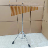 Wind Chimes Percussion Classic Single Row for Practice Performance Classroom 25 Note Argent Rack