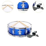 13" Snare Drum Blue Professional Musical Instrument for Kids Beginners Gifts