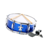 13" Snare Drum Blue Professional Musical Instrument for Kids Beginners Gifts