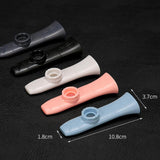 Kazoo Flute Portable Lightweight Adjustable Tone for Kids Piano Music Lovers Grey