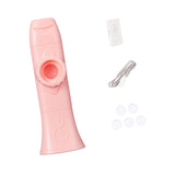 Kazoo Flute Portable Lightweight Adjustable Tone for Kids Piano Music Lovers Pink