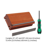 3 23 35 Degree 3 in 1 Fret File for Rounding Shaping Deburring Frets Sprouts Brown