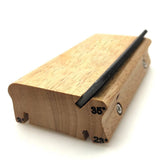 3 23 35 Degree 3 in 1 Fret File for Rounding Shaping Deburring Frets Sprouts Wood Color