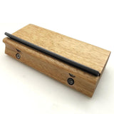 3 23 35 Degree 3 in 1 Fret File for Rounding Shaping Deburring Frets Sprouts Wood Color