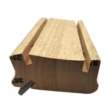 3 23 35 Degree 3 in 1 Fret File for Rounding Shaping Deburring Frets Sprouts Wood Color