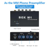 Maxbell Box M1 Phono Preamplifier RCA Output Modern for Stereos Turntables DJ Mixers
