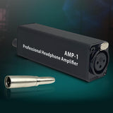 Portable Headphone Amplifier 3.5mm Headset Amplifier for Show Singing Travel