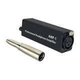 Portable Headphone Amplifier 3.5mm Headset Amplifier for Show Singing Travel