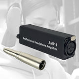 Portable Headphone Amplifier 3.5mm Headset Amplifier for Show Singing Travel