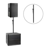 Maxbell Speaker Pole Mount 82cm-139cm Portable Stable Construction Height Adjustable