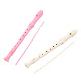 Maxbell 8 Hole Soprano Recorder Compact Gift Flute for Beginners Amateurs pink