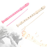 Maxbell 8 Hole Soprano Recorder Compact Gift Flute for Beginners Amateurs pink