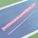 Maxbell 8 Hole Soprano Recorder Compact Gift Flute for Beginners Amateurs pink
